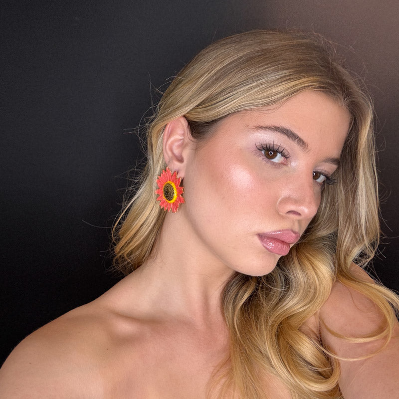 Palestro Milano Orecchini Girasoli Colorati