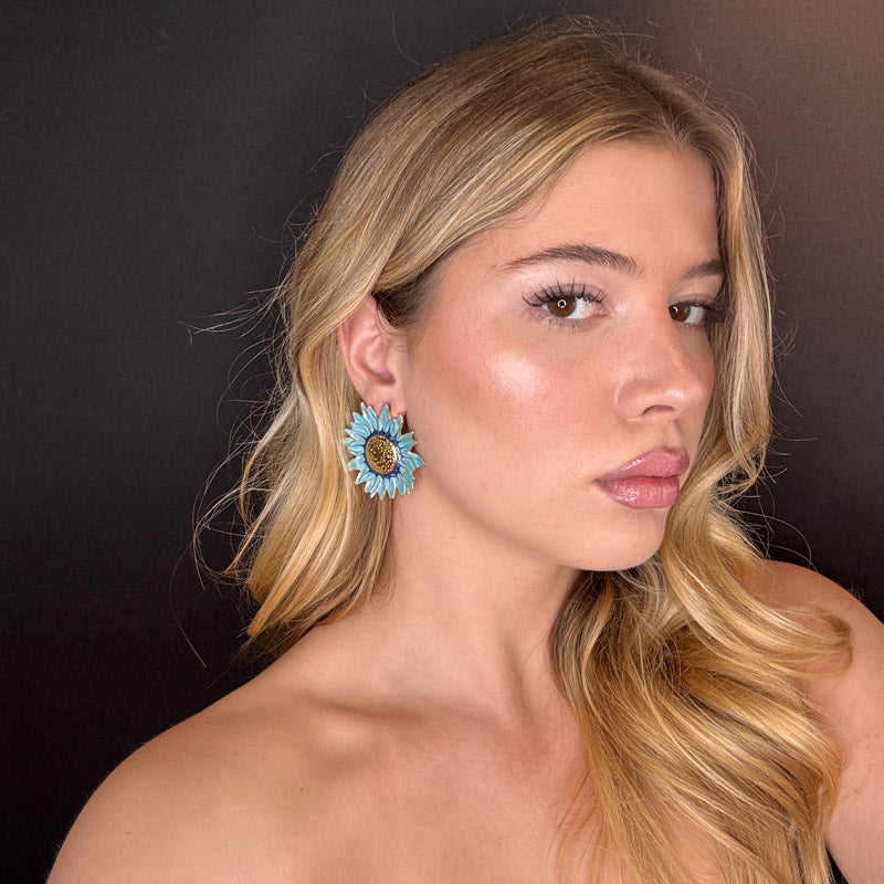 Palestro Milano Orecchini Girasoli Colorati