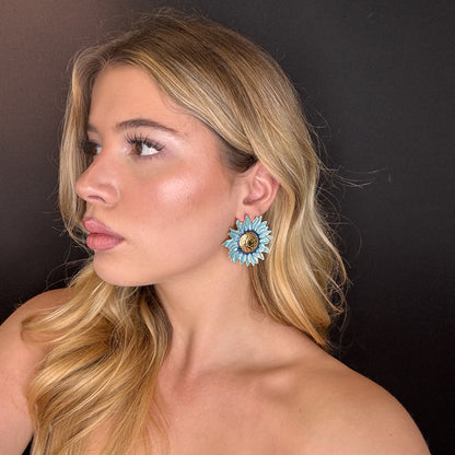 Palestro Milano Orecchini Girasoli Colorati