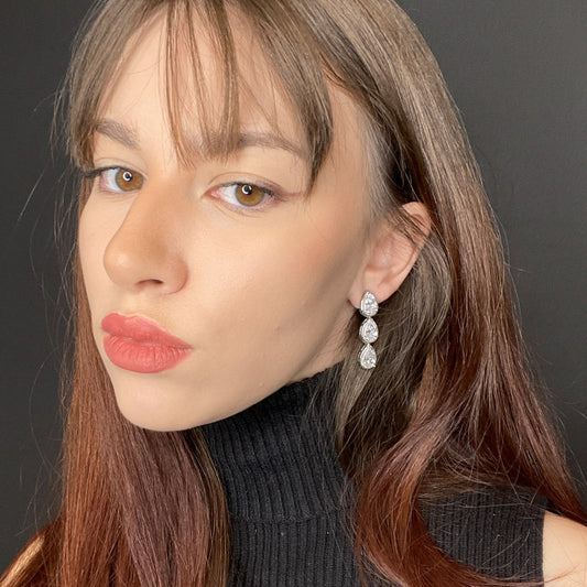 Palestro Milano Orecchini Gocce di cristallo