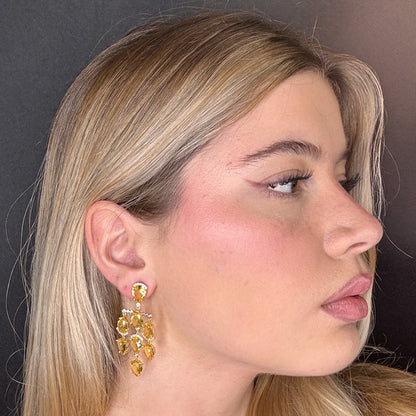 Palestro Milano Orecchini Gocce preziose a cascata