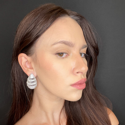 Palestro Milano Orecchini Goccia di Pavè