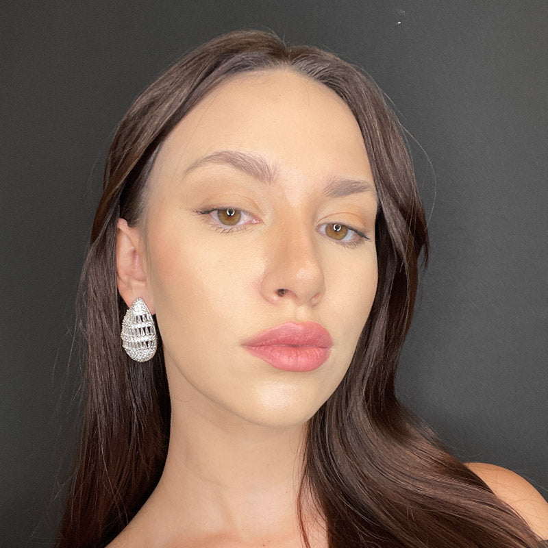 Palestro Milano Orecchini Goccia di Pavè