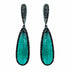 Palestro Milano Orecchini Goccia di Pavè Black Verde Smeraldo