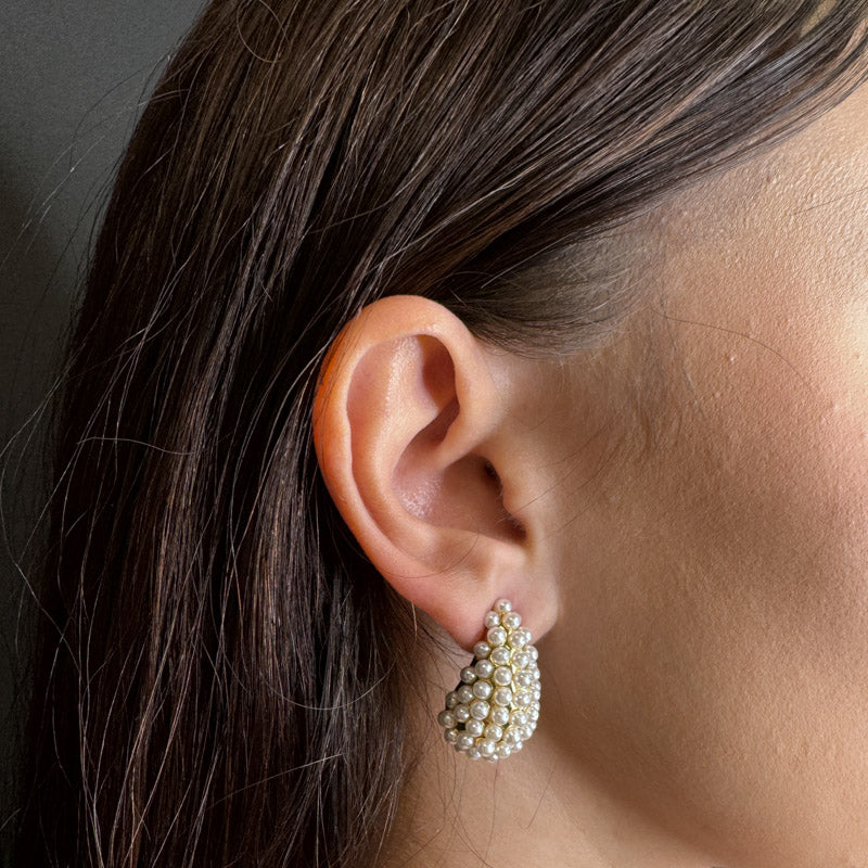 Palestro Milano Orecchini Goccia di Perline