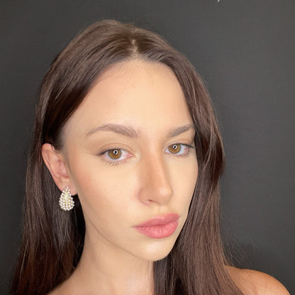 Palestro Milano Orecchini Goccia di Perline