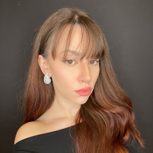 Palestro Milano Orecchini Goccia di zirconi