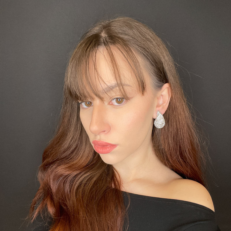 Palestro Milano Orecchini Goccia di zirconi