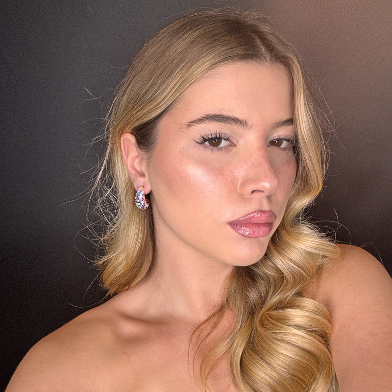 Palestro Milano Orecchini Goccia / Gold / Multicolor Goccia Torquoise