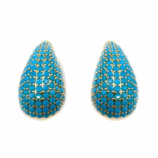 Palestro Milano Orecchini Goccia / Gold / Torquoise Goccia Torquoise