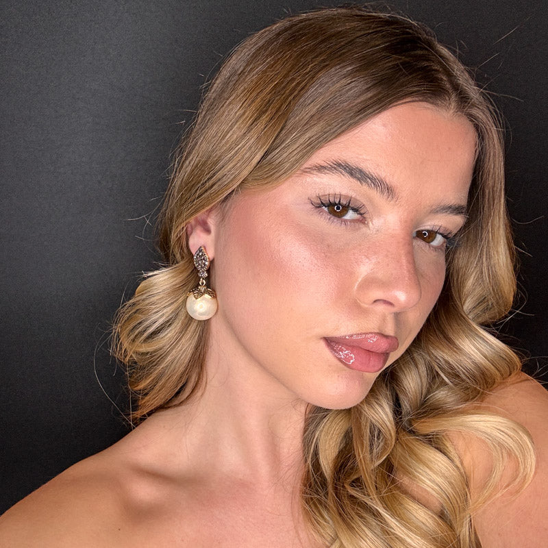 Palestro Milano Orecchini Goccia pendente con Perla Big