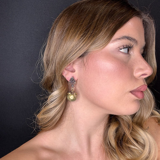 Palestro Milano Orecchini Goccia pendente con Perla Big