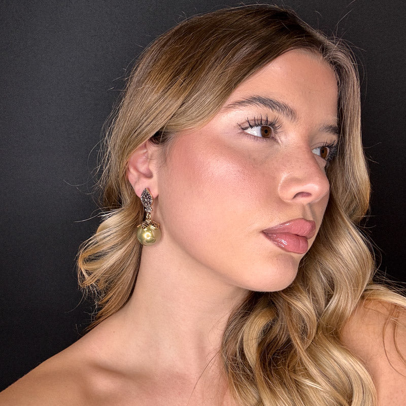 Palestro Milano Orecchini Goccia pendente con Perla Big