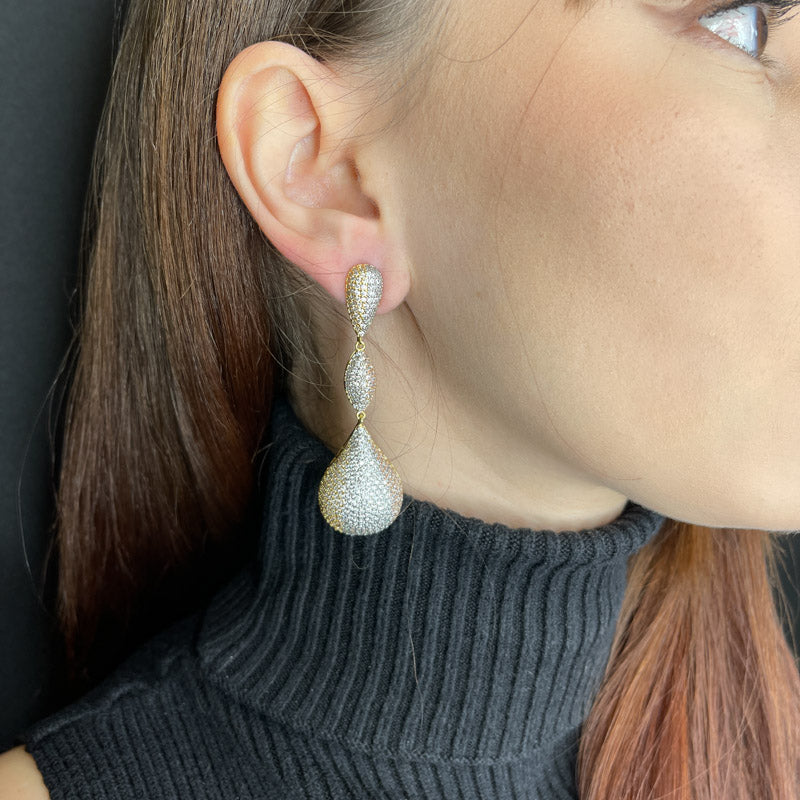 Palestro Milano Orecchini Goccia Preziosa