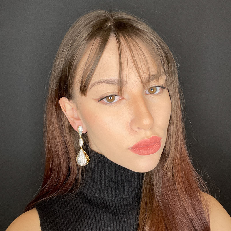 Palestro Milano Orecchini Goccia Preziosa