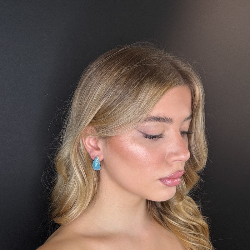 Palestro Milano Orecchini Goccia Torquoise
