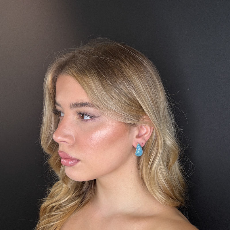 Palestro Milano Orecchini Goccia Torquoise