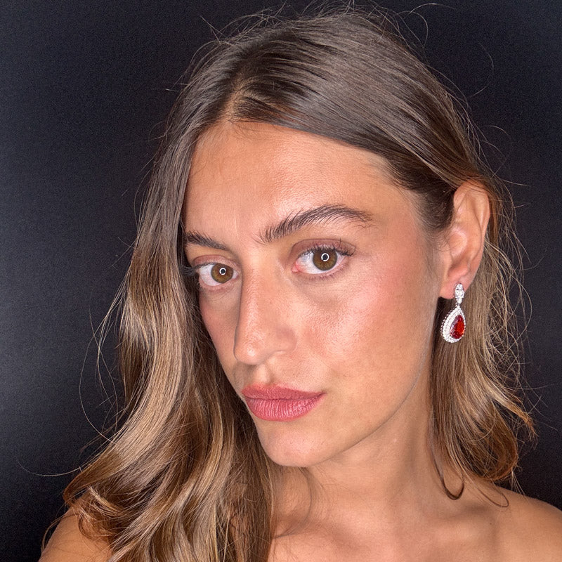 Palestro Milano Orecchini Goccioline cristalli&pavè