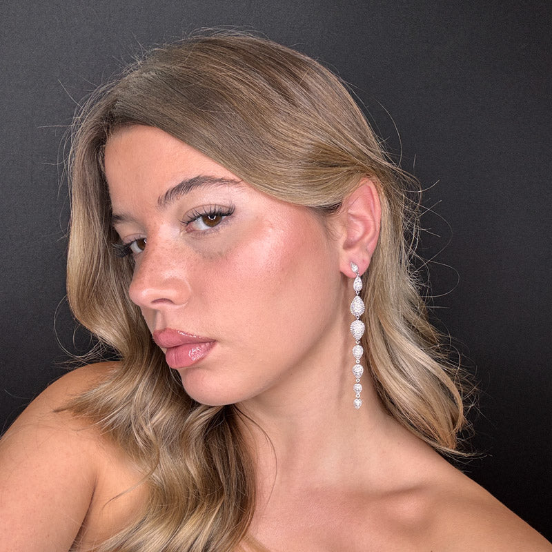 Palestro Milano Orecchini Multi Goccioline Silver