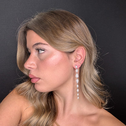 Palestro Milano Orecchini Multi Goccioline Silver