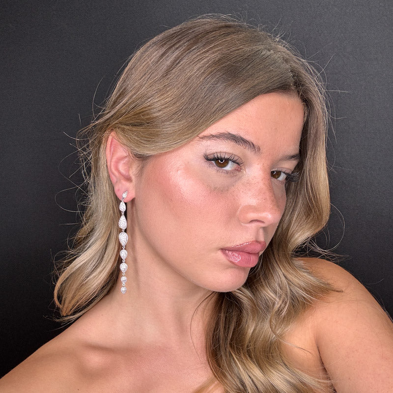 Palestro Milano Orecchini Multi Goccioline Silver