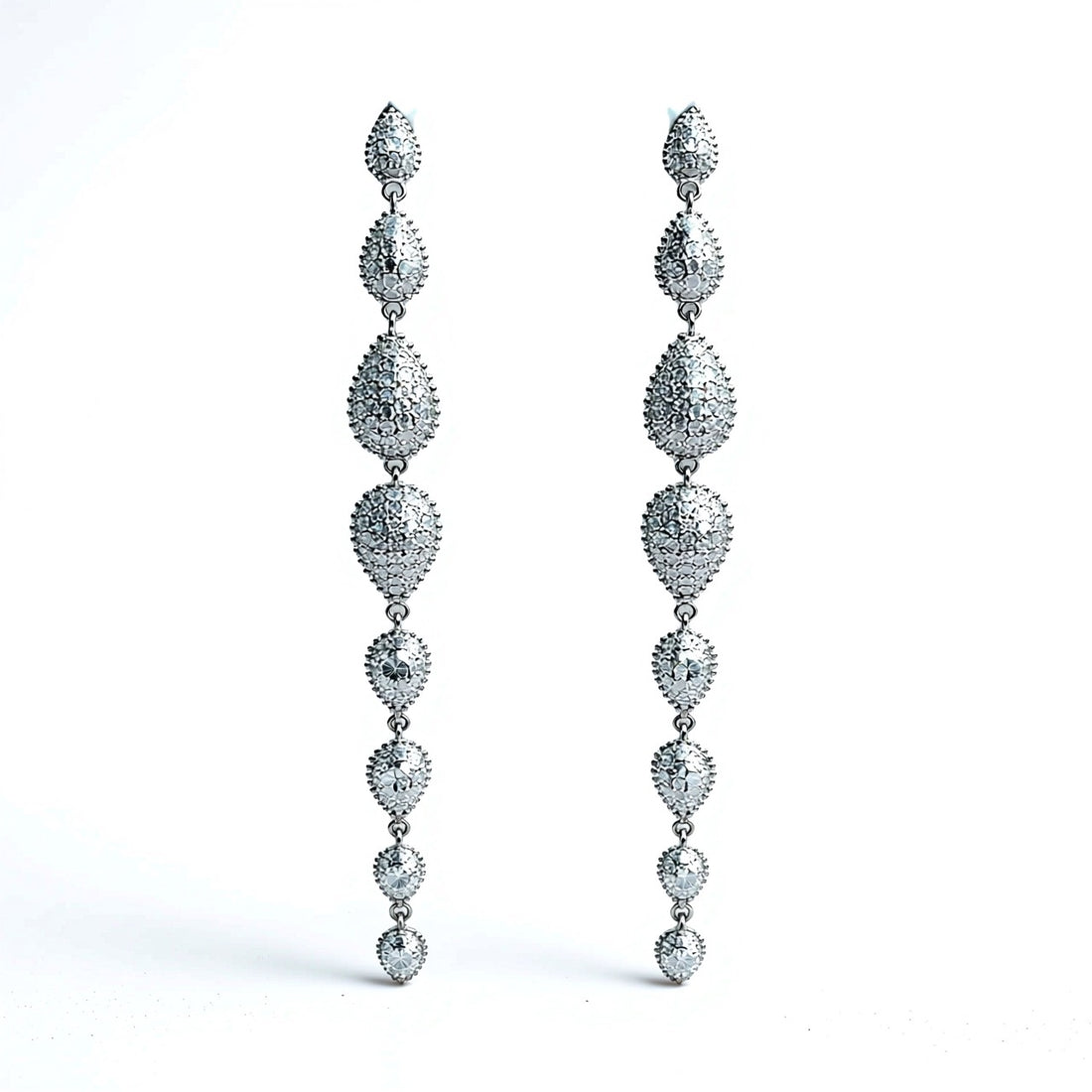 Palestro Milano Orecchini Multi Goccioline Silver