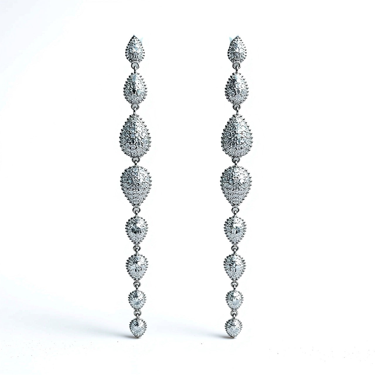 Palestro Milano Orecchini Multi Goccioline Silver