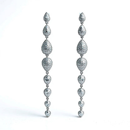 Palestro Milano Orecchini Multi Goccioline Silver