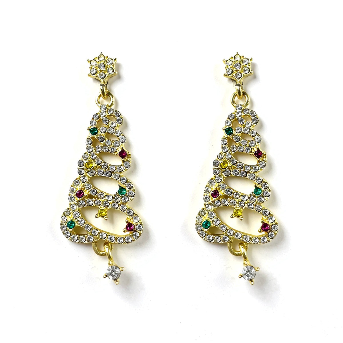 Palestro Milano Orecchini Gold Abete di Zirconi