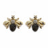 Palestro Milano Orecchini Gold Black Mosca di Zirconi