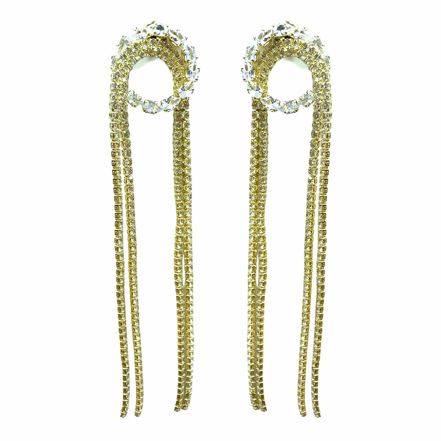 Palestro Milano Orecchini Gold Cascata di Cerchio