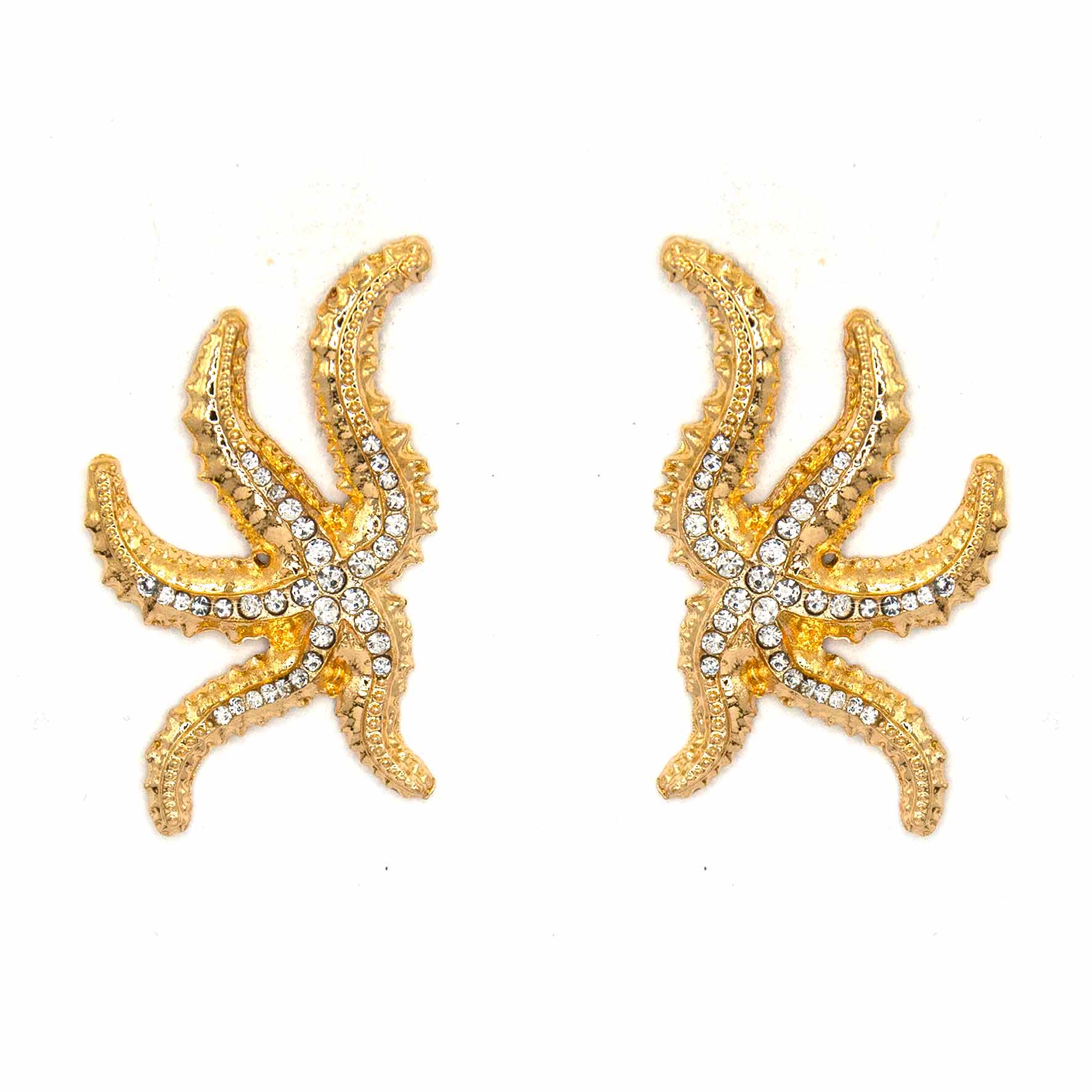Palestro Milano Orecchini Gold Corallo di zirconi