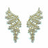 Palestro Milano Orecchini Gold Cristallo Armonia di foglioline cristallo