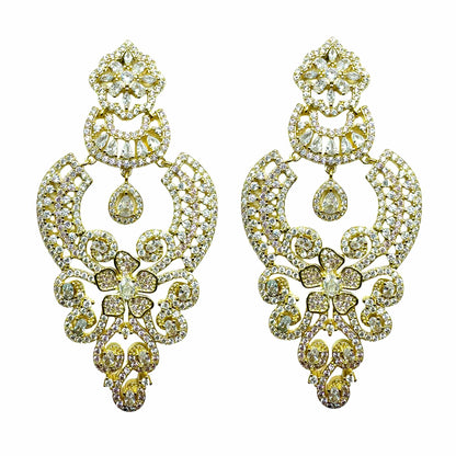 Palestro Milano Orecchini Gold Cristallo Armonia di Pavè