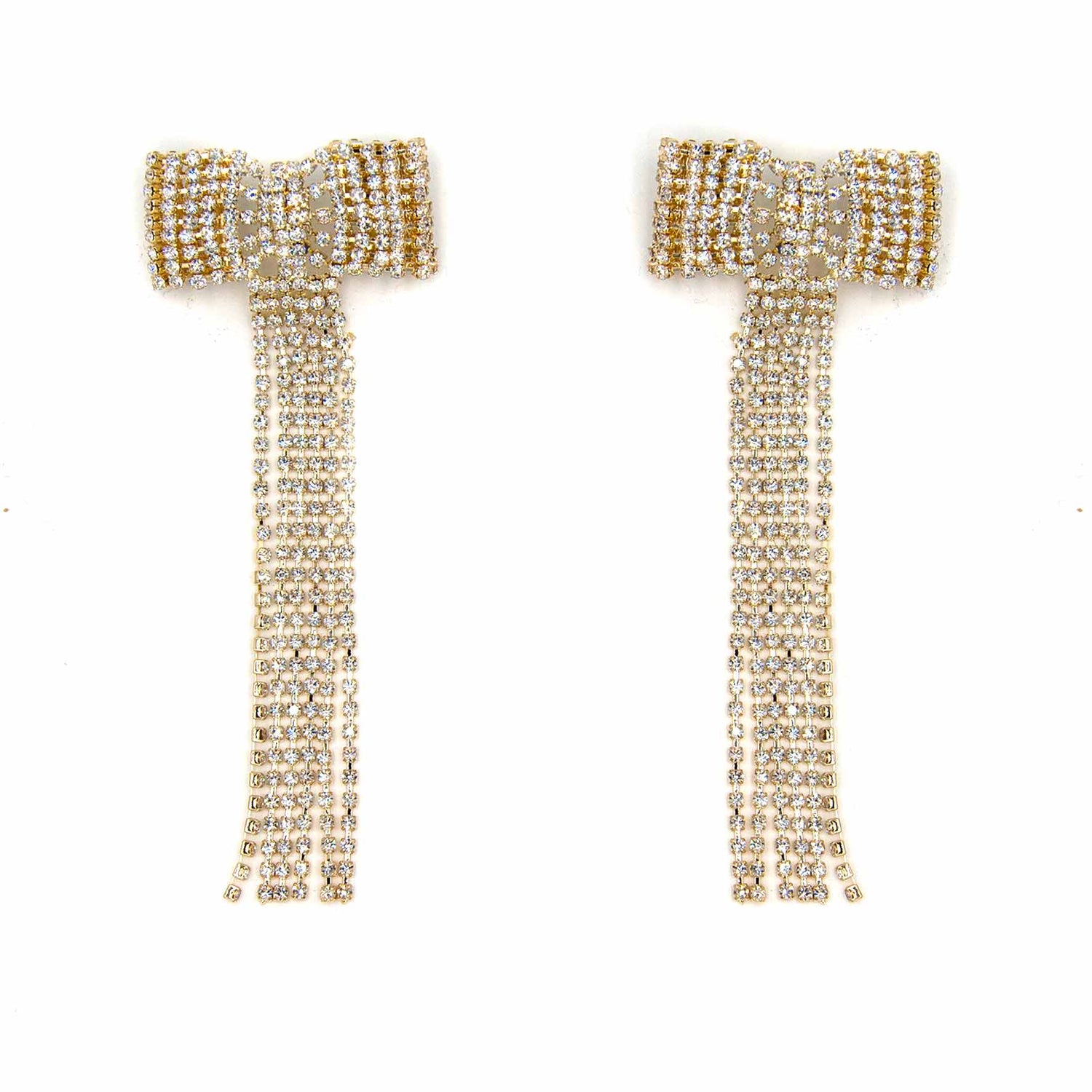 Palestro Milano Orecchini Gold Fiocco a cascata