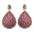 Palestro Milano Orecchini Gold - Fucsia Goccia di Pavè