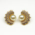 Palestro Milano Orecchini Gold Lillac Perla solare con zirconi