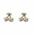 Palestro Milano Orecchini Gold Mini Cherry con perline