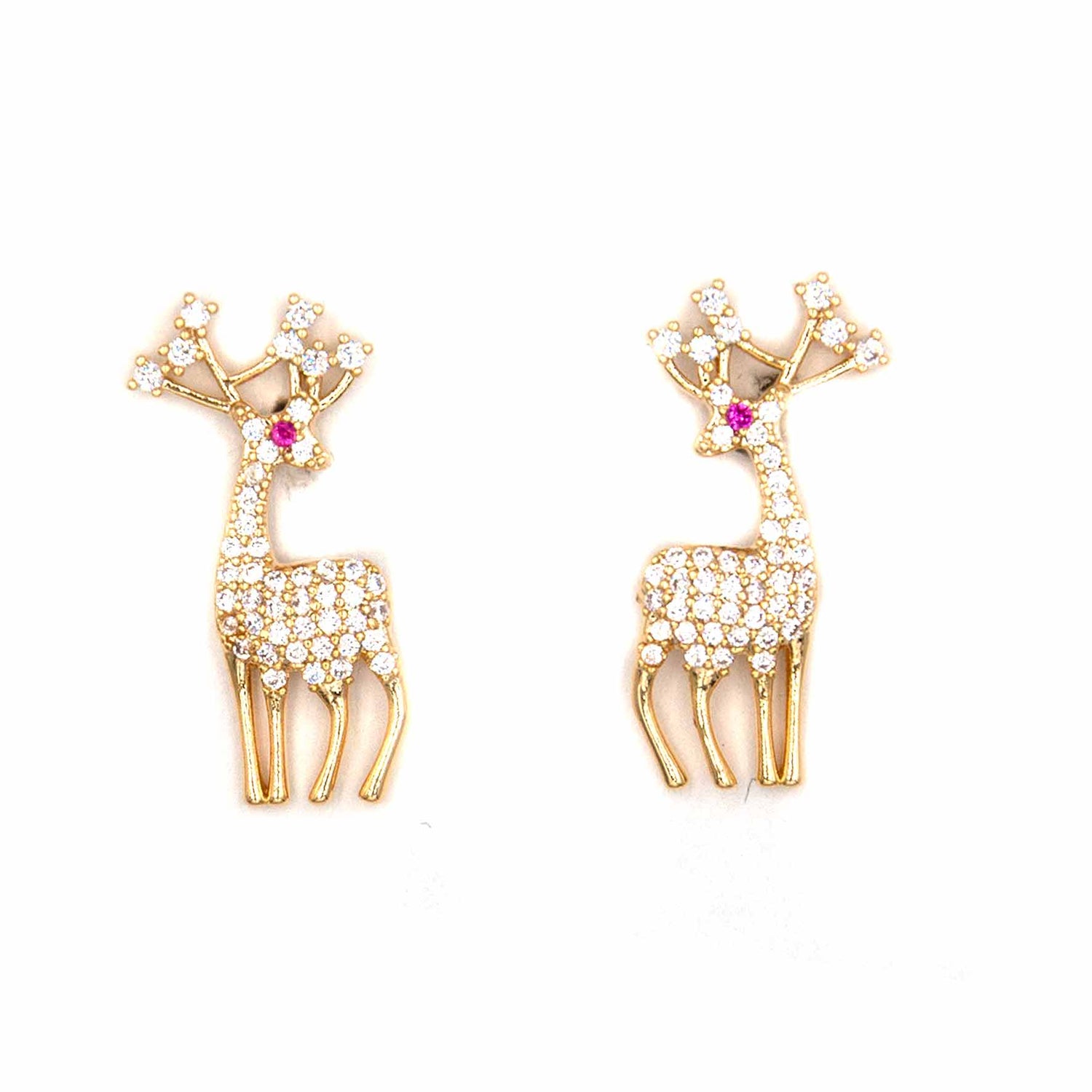 Palestro Milano Orecchini Gold Mini Renna Rudolph
