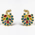 Palestro Milano Orecchini Gold Multi Il Pavone