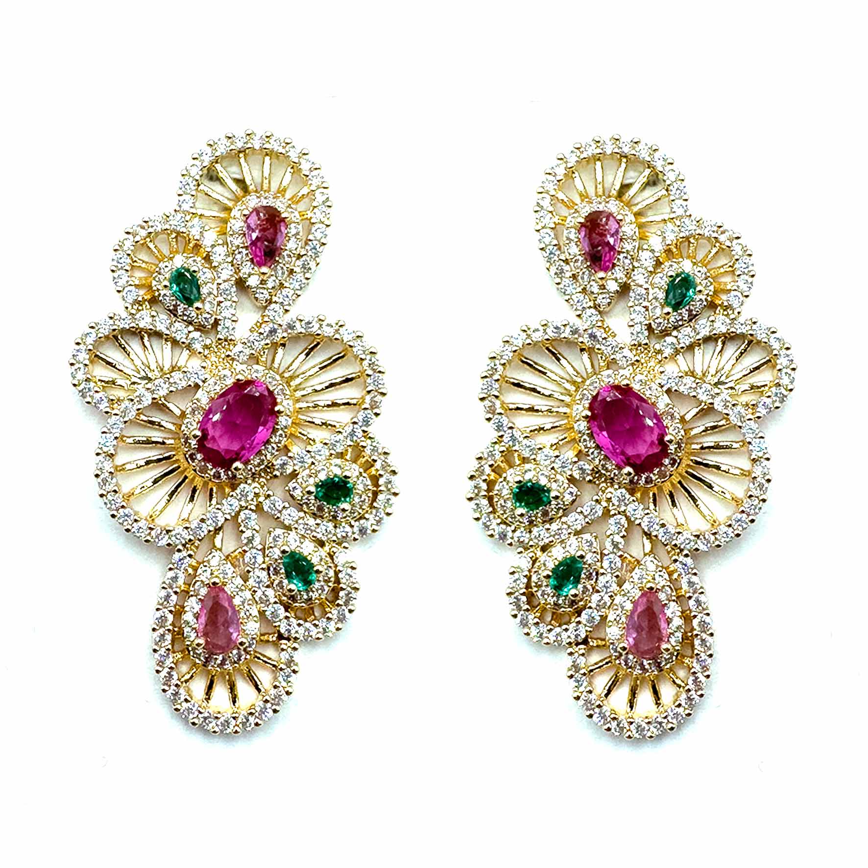 Palestro Milano Orecchini Gold - Multi Infinito di pavè