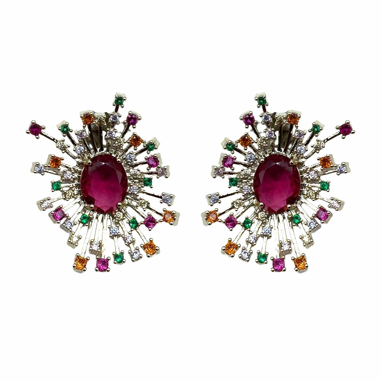 Palestro Milano Orecchini Gold - Multicolor Rubino Raggio di Gemme