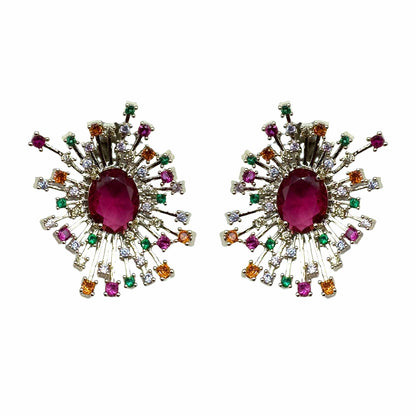 Palestro Milano Orecchini Gold - Multicolor Rubino Raggio di Gemme