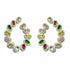Palestro Milano Orecchini Gold Multicolor Semicerchi preziosi