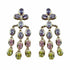 Palestro Milano Orecchini Gold - Multicolor Trio di Cristalli