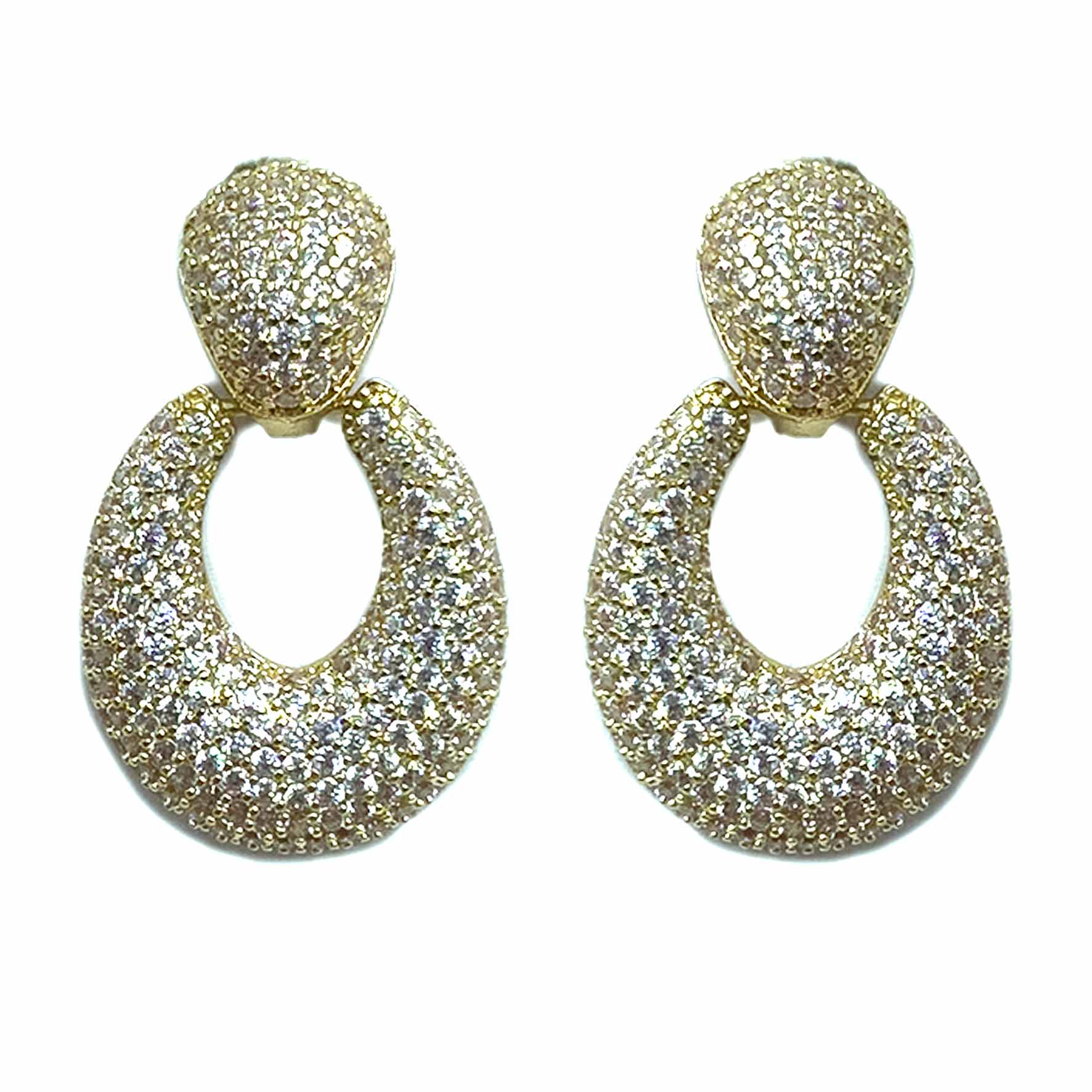 Palestro Milano Orecchini Gold Ovali splendenti