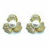 Palestro Milano Orecchini Gold perla bianca Fiorellini con perla big