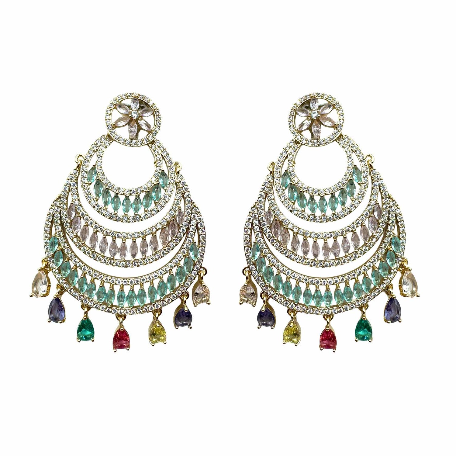 Palestro Milano Orecchini Gold - Pink Turquoise Shanti