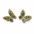 Palestro Milano Orecchini Gold Verde Baby Farfalle