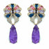 Palestro Milano Orecchini Gold - Violet Cosmos & Goccia